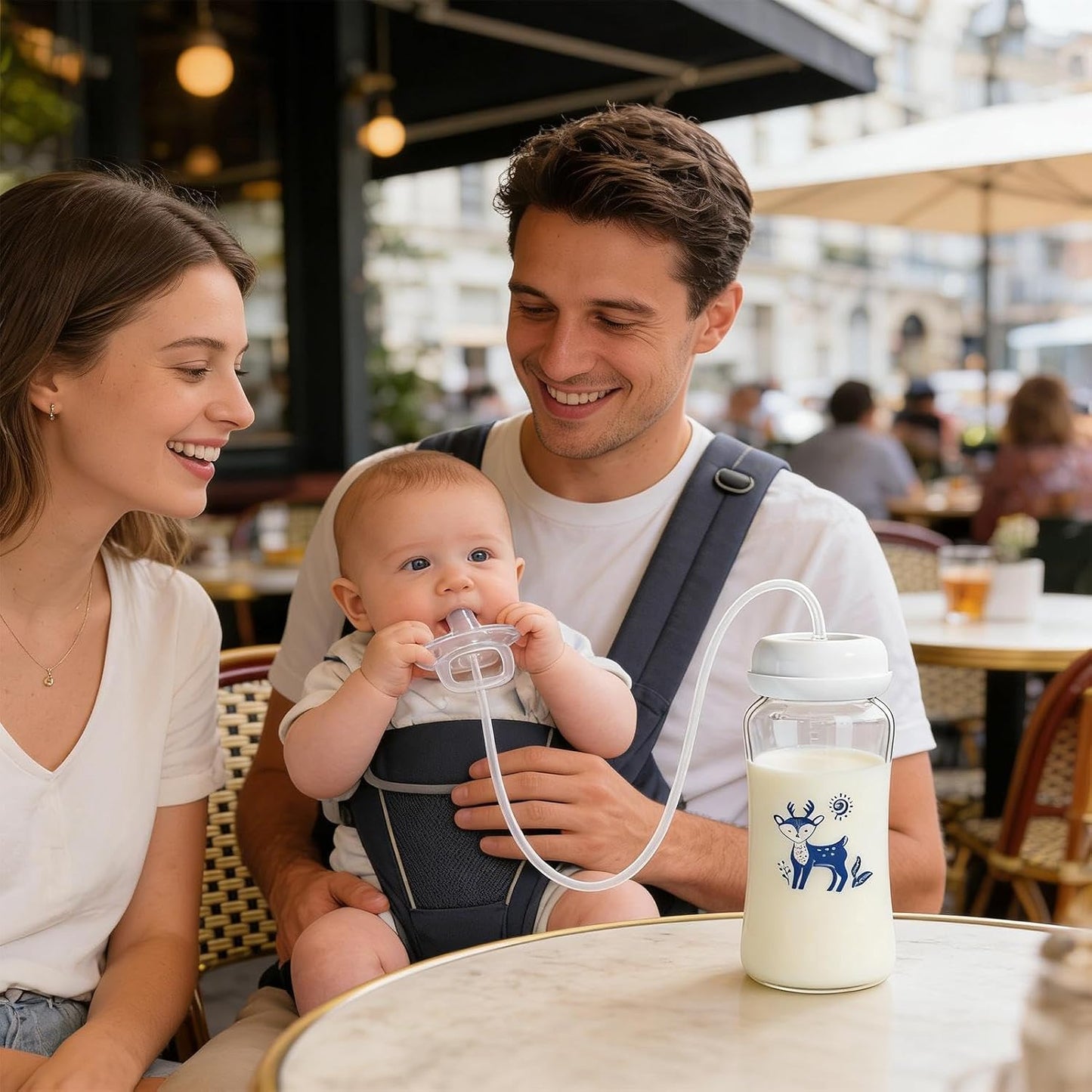 Hands-Free Baby Bottle