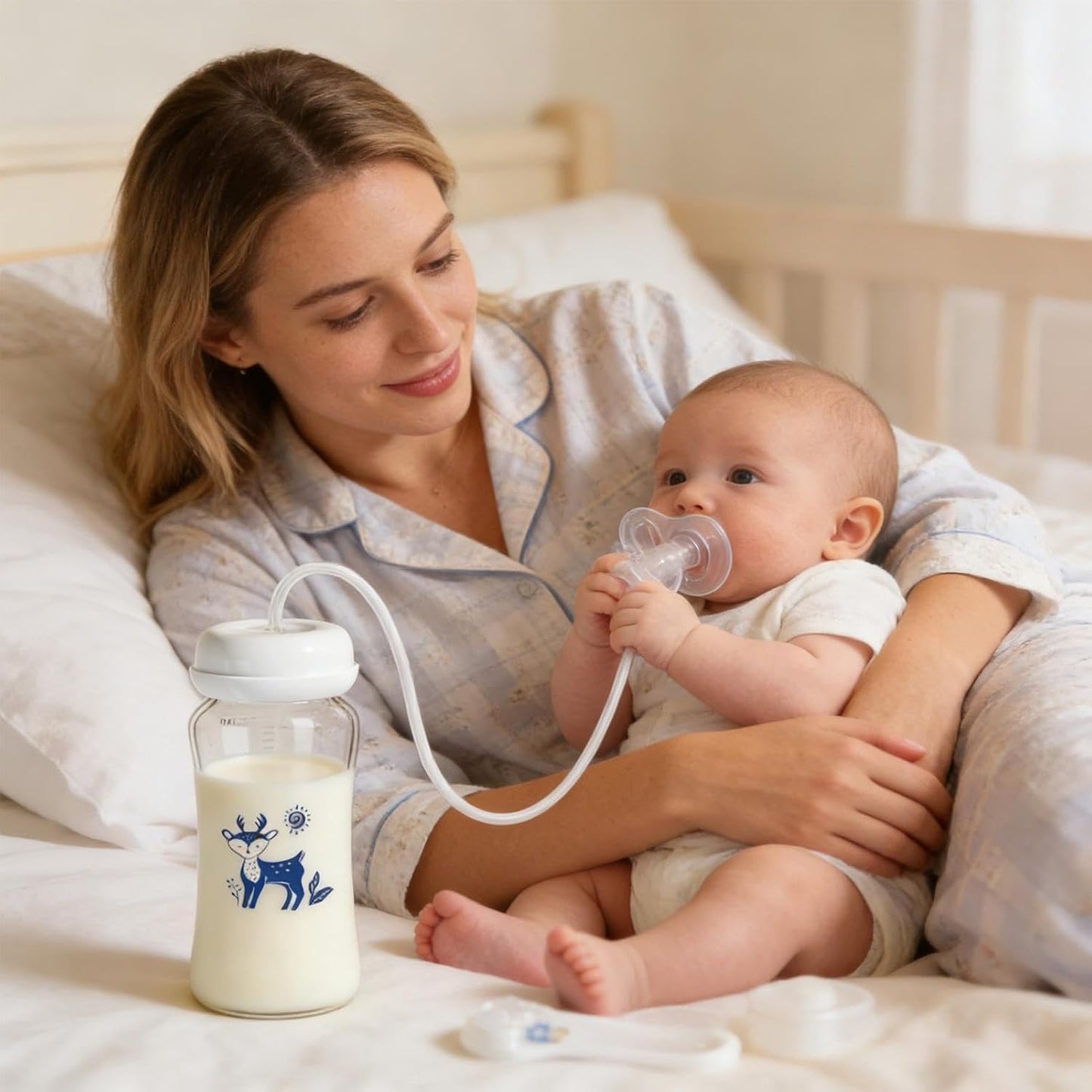 Hands-Free Baby Bottle