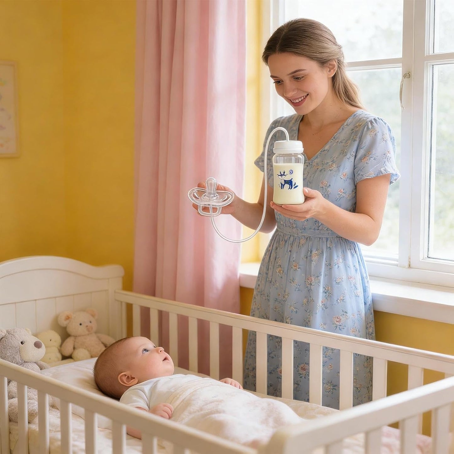 Hands-Free Baby Bottle