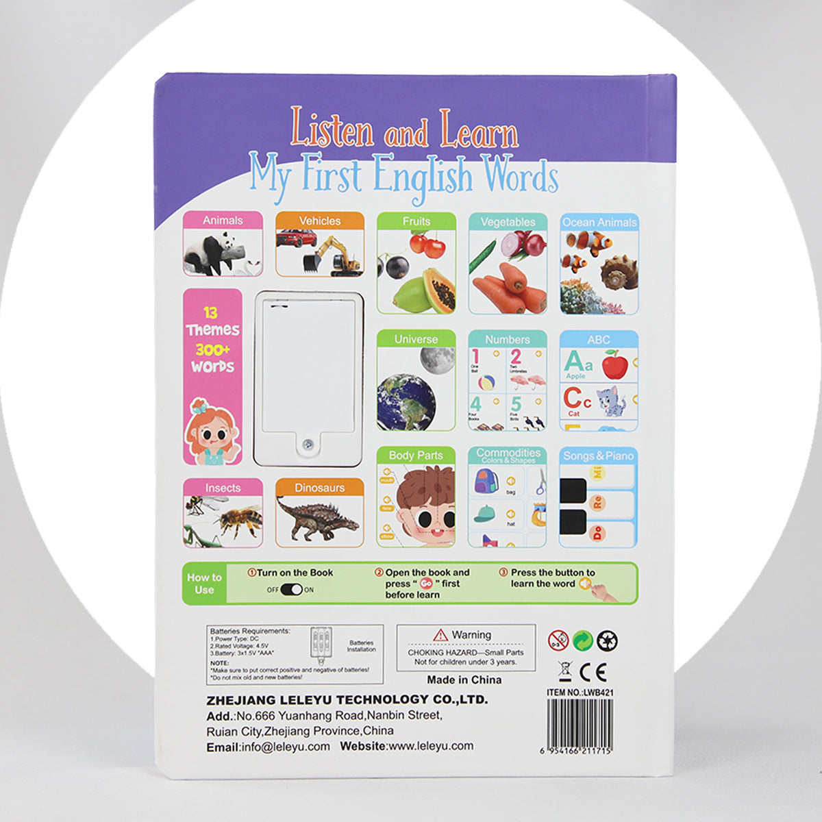 English Word Point Reading - Learning Book for Children