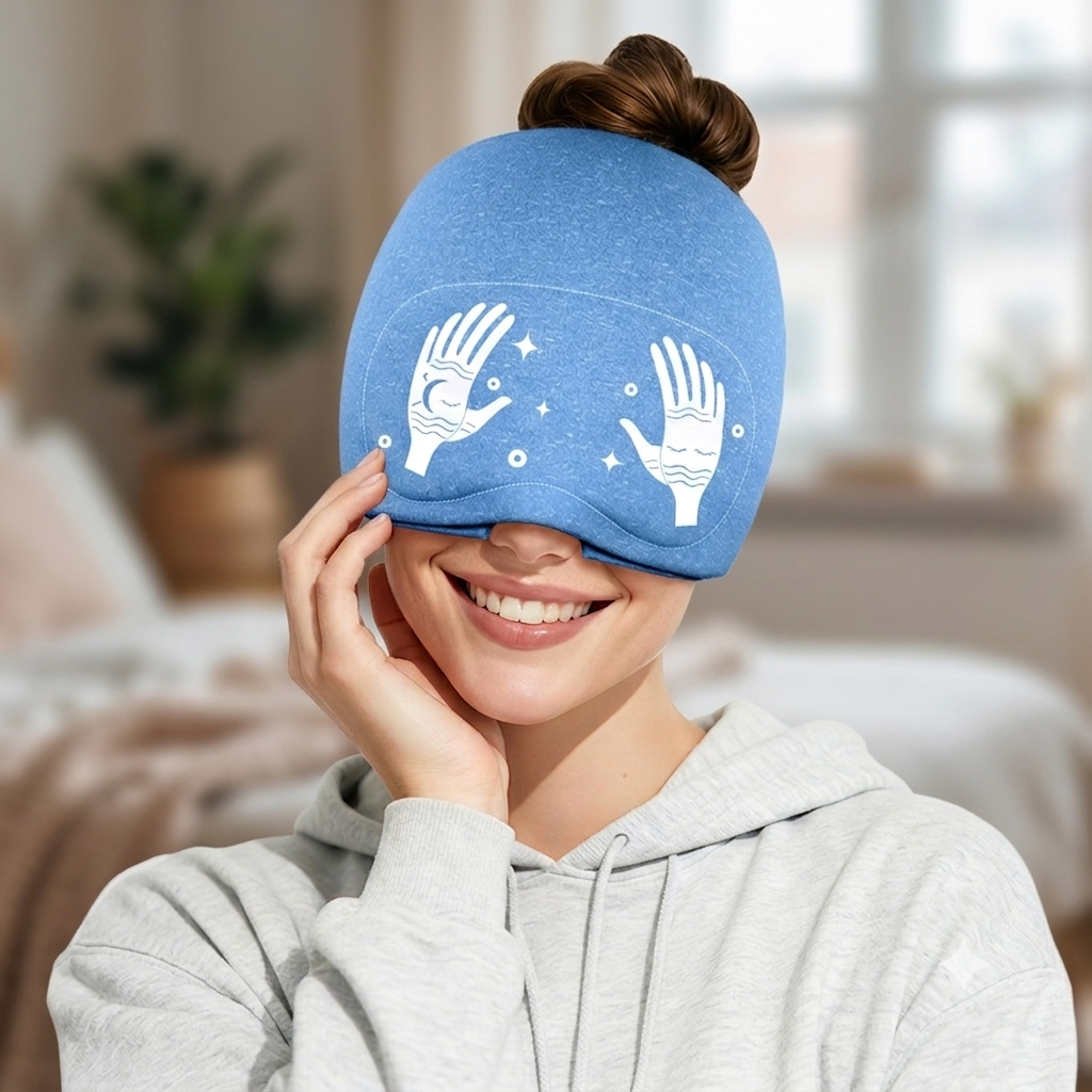 Migraine Hat with cooling gel - Instant relief